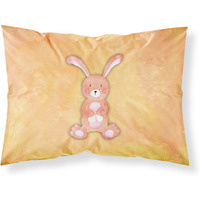 "Caroline's Treasures Rabbit Watercolor Pillowcase, Standard, Multicolor"