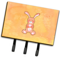 "Caroline's Treasures Rabbit Watercolor Wall Hook, Triple, Multicolor"