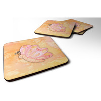 "Caroline's Treasures Butterfly Watercolor Decorative coasters, 3.5, Multicolor"