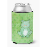 "Caroline's Treasures Polkadot Frog Watercolor Decorative Can Hugger, Multicolor"