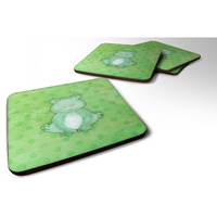 "Caroline's Treasures Polkadot Frog Watercolor Decorative coasters, 3.5, Multicolor"