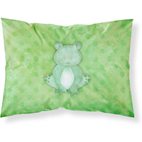 "Caroline's Treasures Polkadot Frog Watercolor Pillowcase, Standard, Multicolor"