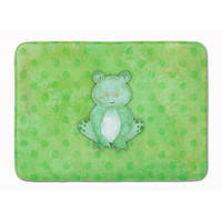 "Caroline's Treasures Polkadot Frog Watercolor Floor Mat, 19""H x 27""W, Multicolor"
