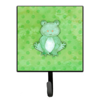 "Caroline's Treasures Polkadot Frog Watercolor Wall Hook, Small, Multicolor"