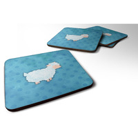 "Caroline's Treasures Polkadot Sheep Lamb Watercolor Decorative coasters, 3.5, Multicolor"