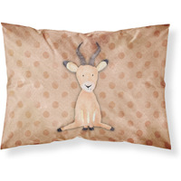 "Caroline's Treasures Polkadot Antelope Watercolor Printed, Polyester, 250 Thread count, Envelope closure Pillowcase, Standard, Multicolor"