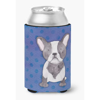 "Caroline's Treasures French Bulldog Polkadot Watercolor Decorative Can Hugger, Multicolor"