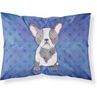 "Caroline's Treasures French Bulldog Polkadot Watercolor Pillowcase, Standard, Multicolor"