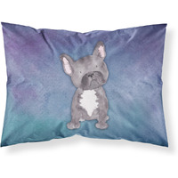 "Caroline's Treasures ""French Bulldog Watercolor"" Printed, Polyester Envelope Closure pillowcase, Standard, Multicolor"