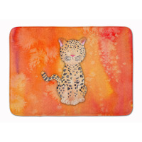"Caroline's Treasures Leopard Watercolor Floor Mat, 19"" x 27"", Multicolor"