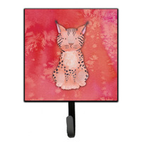 "Caroline's Treasures Lynx Watercolor Wall Hook, Small, Multicolor"