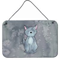 "Caroline's Treasures Wolf Watercolor Metal Print, 8"" x 12"", Multicolor"