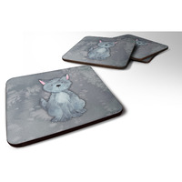 "Caroline's Treasures Wolf Watercolor Decorative coasters, 3.5, Multicolor"