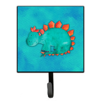 "Caroline's Treasures Stegosaurus Watercolor Wall Hook, Small, Multicolor"