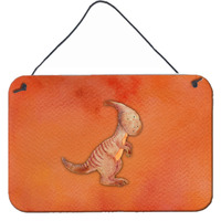 "Caroline's Treasures Parasaurolophus Watercolor Metal Print, 8"" x 12"", Multicolor"