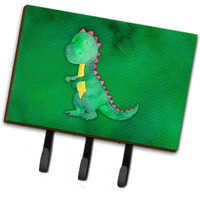 "Caroline's Treasures Tyrannosaurus Rex Watercolor Wall Hook, Triple, Multicolor"