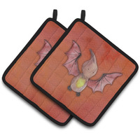 "Caroline's Treasures Pterodactyl Watercolor Decorated pot holder, 7.5"" x 7.5"", Multicolor"