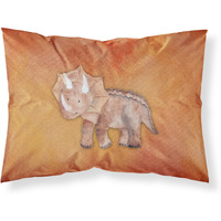 "Caroline's Treasures Triceratops Watercolor Pillowcase, Standard, Multicolor"
