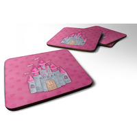 "Caroline's Treasures Princess Castle Watercolor Decorative coasters, 3.5, Multicolor"