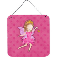 "Caroline's Treasures Fairy Princess Watercolor Metal Print, 6"" x 6"", Multicolor"
