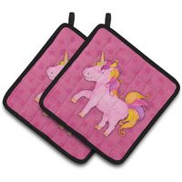"Caroline's Treasures Unicorn Watercolor Decorated pot holder, 7.5"" x 7.5"", Multicolor"