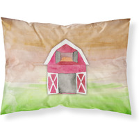 Caroline's Treasures Barn Watercolor Pillowcase Standard Multicolor