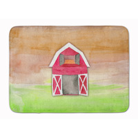 "Caroline's Treasures Barn Watercolor Floor Mat, 19"" x 27"", Multicolor"
