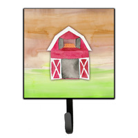 "Caroline's Treasures Barn Watercolor Wall Hook, Small, Multicolor"