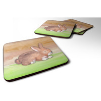 "Caroline's Treasures Rabbit Watercolor Decorative coasters, 3.5, Multicolor"