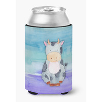 "Caroline's Treasures Cow Watercolor Decorative Can Hugger, Multicolor"