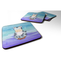 "Caroline's Treasures Cow Watercolor Decorative coasters, 3.5, Multicolor"