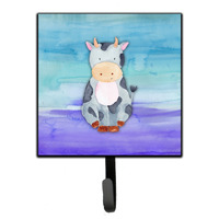 "Caroline's Treasures Cow Watercolor Wall Hook, Small, Multicolor"
