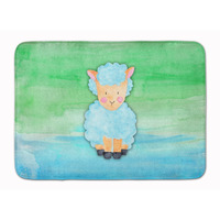 "Caroline's Treasures Sheep Lamb Watercolor Floor Mat, 19"" x 27"", Multicolor"