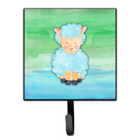 "Caroline's Treasures Sheep Lamb Watercolor Wall Hook, Small, Multicolor"