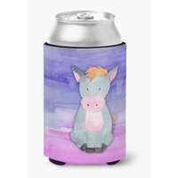 "Caroline's Treasures Donkey Watercolor Decorative Can Hugger, Multicolor"
