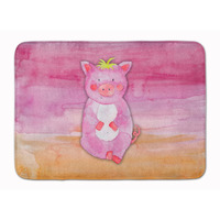 "Caroline's Treasures Pig Watercolor Floor Mat, 19"" x 27"", Multicolor"