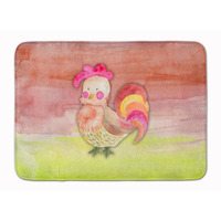 "Caroline's Treasures Rooster Watercolor Floor Mat, 19"" x 27"", Multicolor"