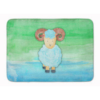 "Caroline's Treasures Ram Sheep Watercolor Floor Mat, 19"" x 27"", Multicolor"