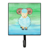 "Caroline's Treasures Ram Sheep Watercolor Wall Hook, Small, Multicolor"