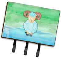 "Caroline's Treasures Ram Sheep Watercolor Wall Hook, Triple, Multicolor"