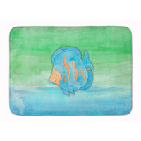 "Caroline's Treasures Blue Fish Watercolor Floor Mat, 19"" x 27"", Multicolor"