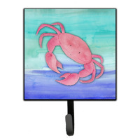 "Caroline's Treasures Crab Watercolor Wall Hook, Small, Multicolor"