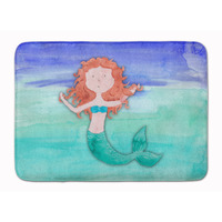 "Caroline's Treasures Ginger Mermaid Watercolor Floor Mat, 19"" x 27"", Multicolor"