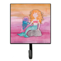 "Caroline's Treasures Blonde Mermaid Watercolor Wall Hook, Small, Multicolor"