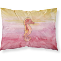 Caroline's Treasures Seahorse Watercolor Pillowcase Standard Multicolor