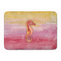 "Caroline's Treasures Seahorse Watercolor Floor Mat, 19"" x 27"", Multicolor"