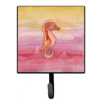 "Caroline's Treasures Seahorse Watercolor Wall Hook, Small, Multicolor"