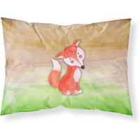 Caroline's Treasures Fox Watercolor Pillowcase Standard Multicolor