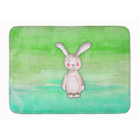 "Caroline's Treasures Bunny Rabbit Watercolor Floor Mat, 19"" x 27"", Multicolor"