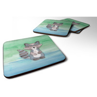 "Caroline's Treasures Raccoon Watercolor Decorative coasters, 3.5, Multicolor"
